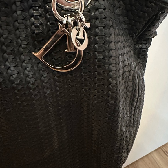 Lady Dior Woven Shopping Tote Large - Picture 9 of 12